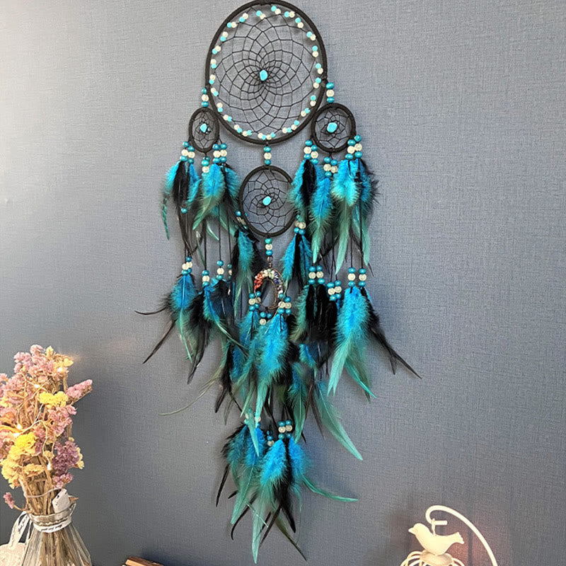 Olivenorma Turquoise Chakra Tree of Life Dream Catcher