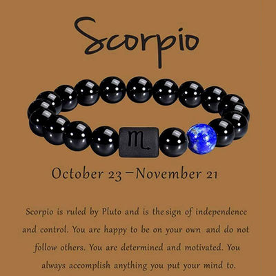 Olivenorma Obsidian Zodiac Lucky Bracelet - Scorpio - image 13