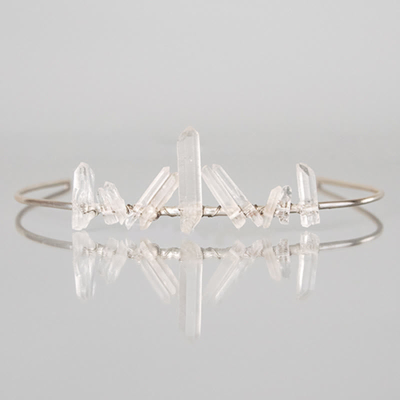 Olivenorma Clear Crystal Minimal Fairy Crystal Crown