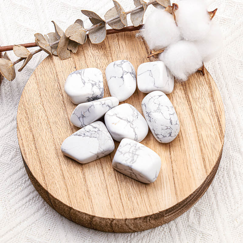 Olivenorma White Turquoise Natural Tumbled Stone Set