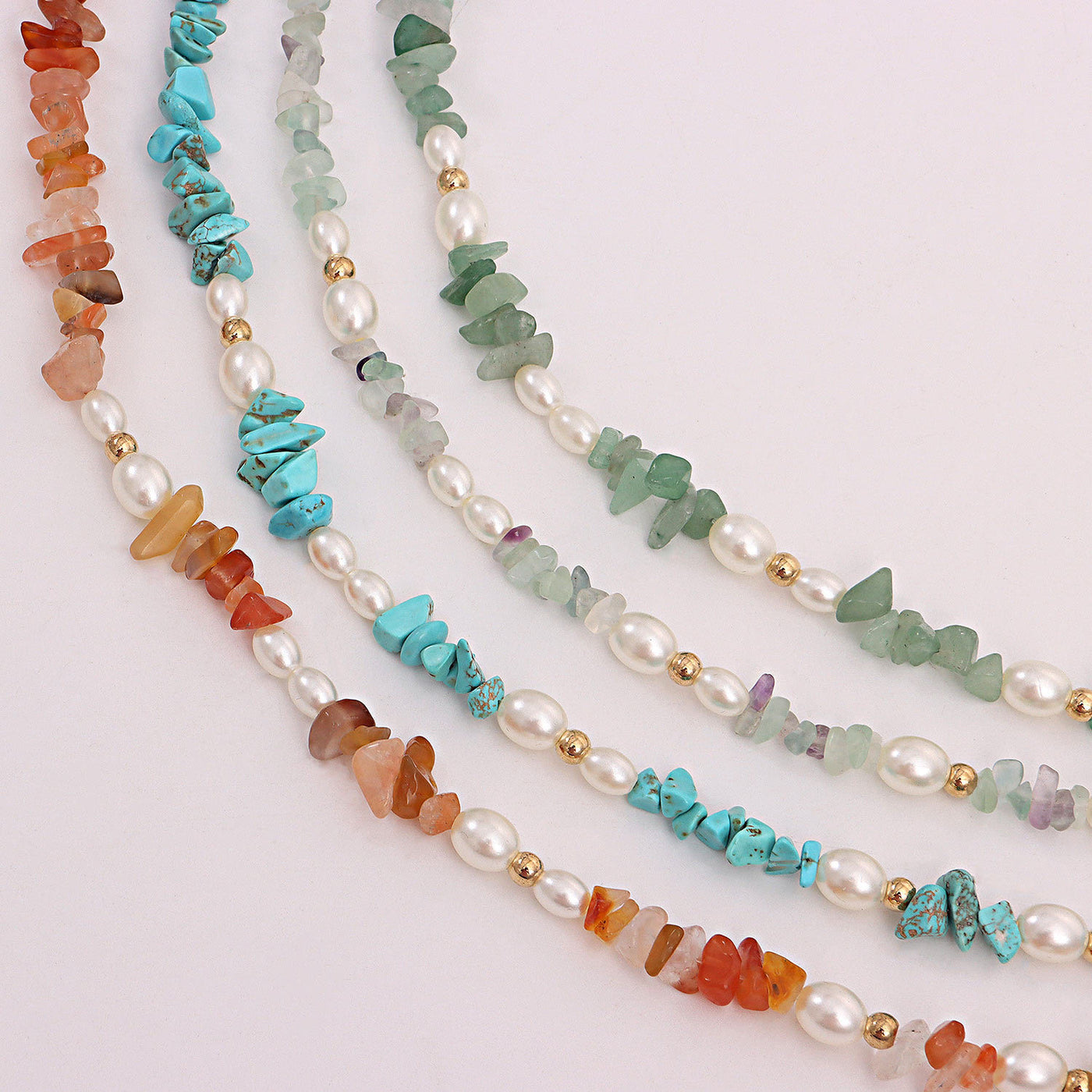 Olivenorma Bohemian Pearl Natural Irregular Stone Necklace - image 13