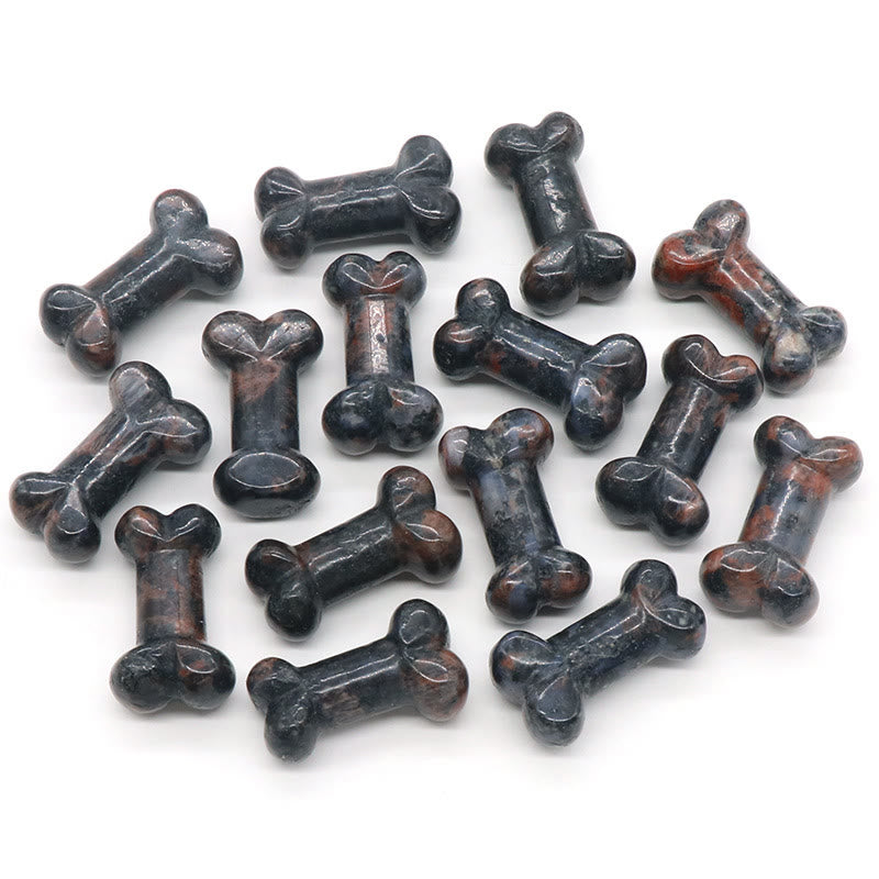 Olivenorma Natural Quartz Crystal Mini Bone Gemstone Decoration - Sesame Stone - image 21