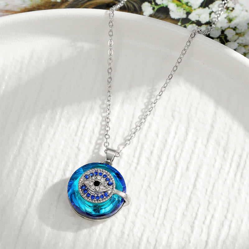 Olivenorma "You Always be Protected" - Evil Eye Necklace - Evil Eye#Round-Silver - image 8