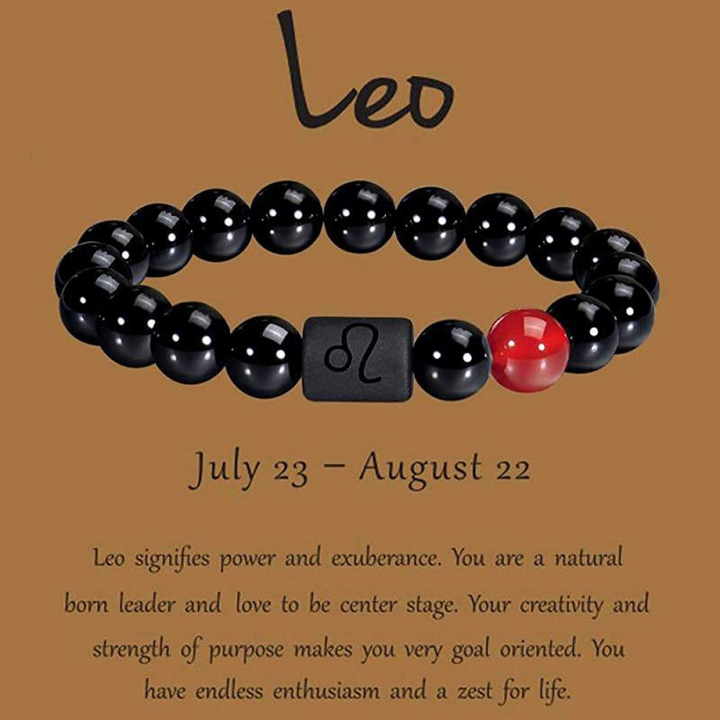 Olivenorma Obsidian Zodiac Lucky Bracelet - Leo - image 10