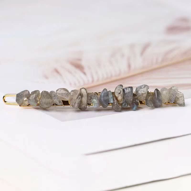 Olivenorma Natural Broken Crystal Hairpin