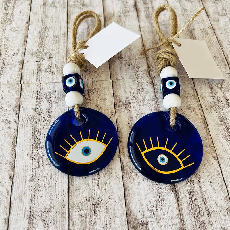 Olivenorma Glass Evil Eye Wall Hanging Wall Decor