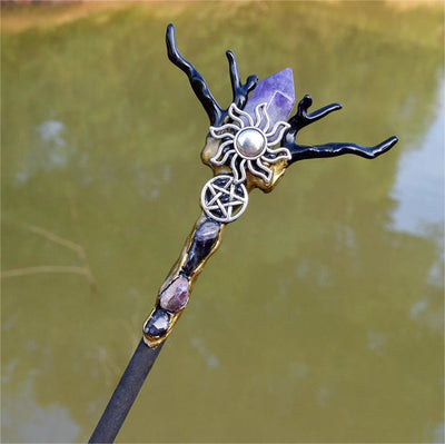 Olivenorma Natural Crystal Antlers Accessories Fairy Wand Crystal Wands