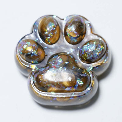 Olivenorma Natural Stone Puppy Decoration - Tiger Eye-Dog Paw - image 7