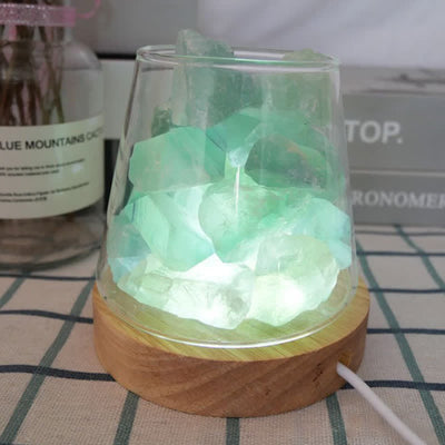 Olivenorma Goblet of Fire Shape Crystal Or Himalayan Pink Salt Lamp