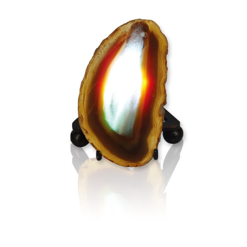 Olivenorma Natural Agate Night Light Atmosphere Gemstone Decoration