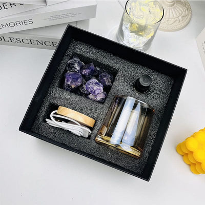 Olivenorma Flameless Diffuser Gift Box Crystal Aromatherapy Lamp