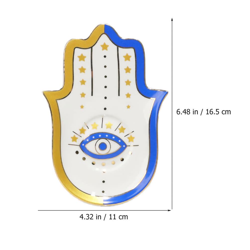 Olivenorma Ring Dish Holder Hamsa Evil Eye Coaster