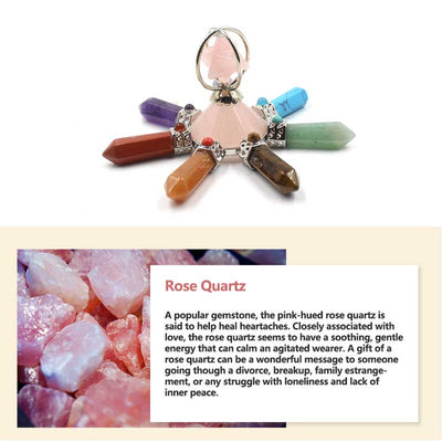 Olivenorma Natural Crystal Chakra Decoration