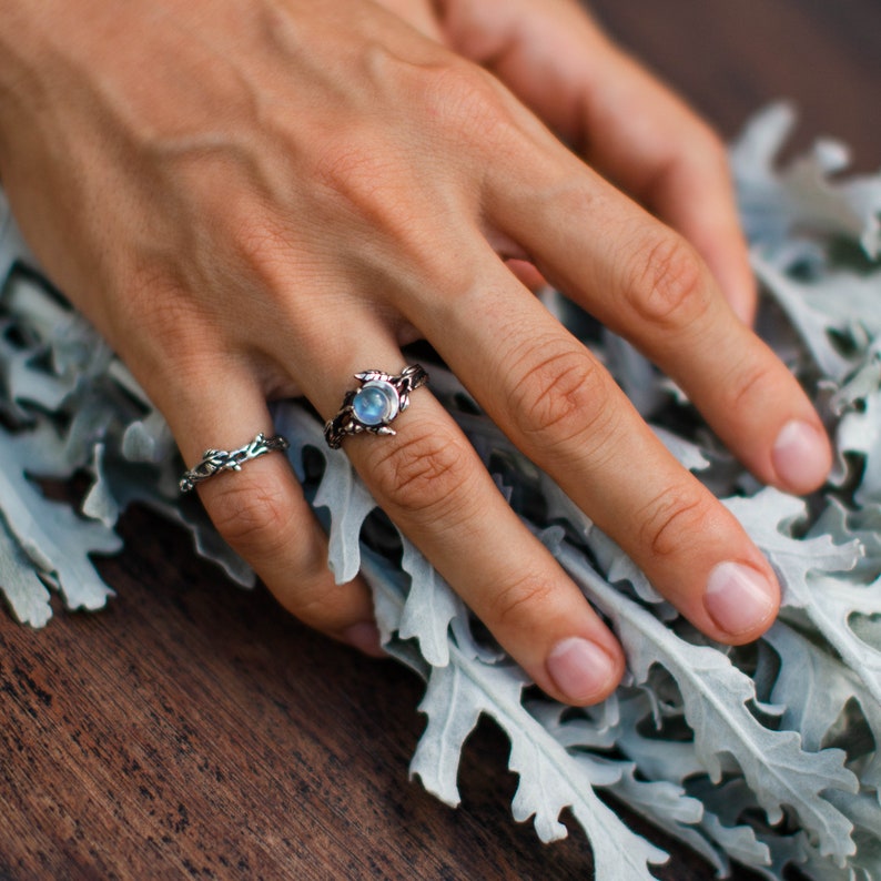 Olivenorma Moonstone Moon Light Ring