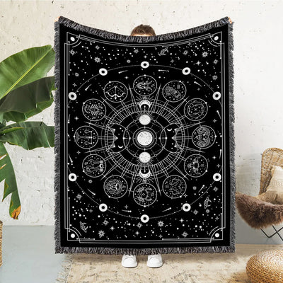 Olivenorma Meditation Chakra Pattern Lace Tassel Tapestry