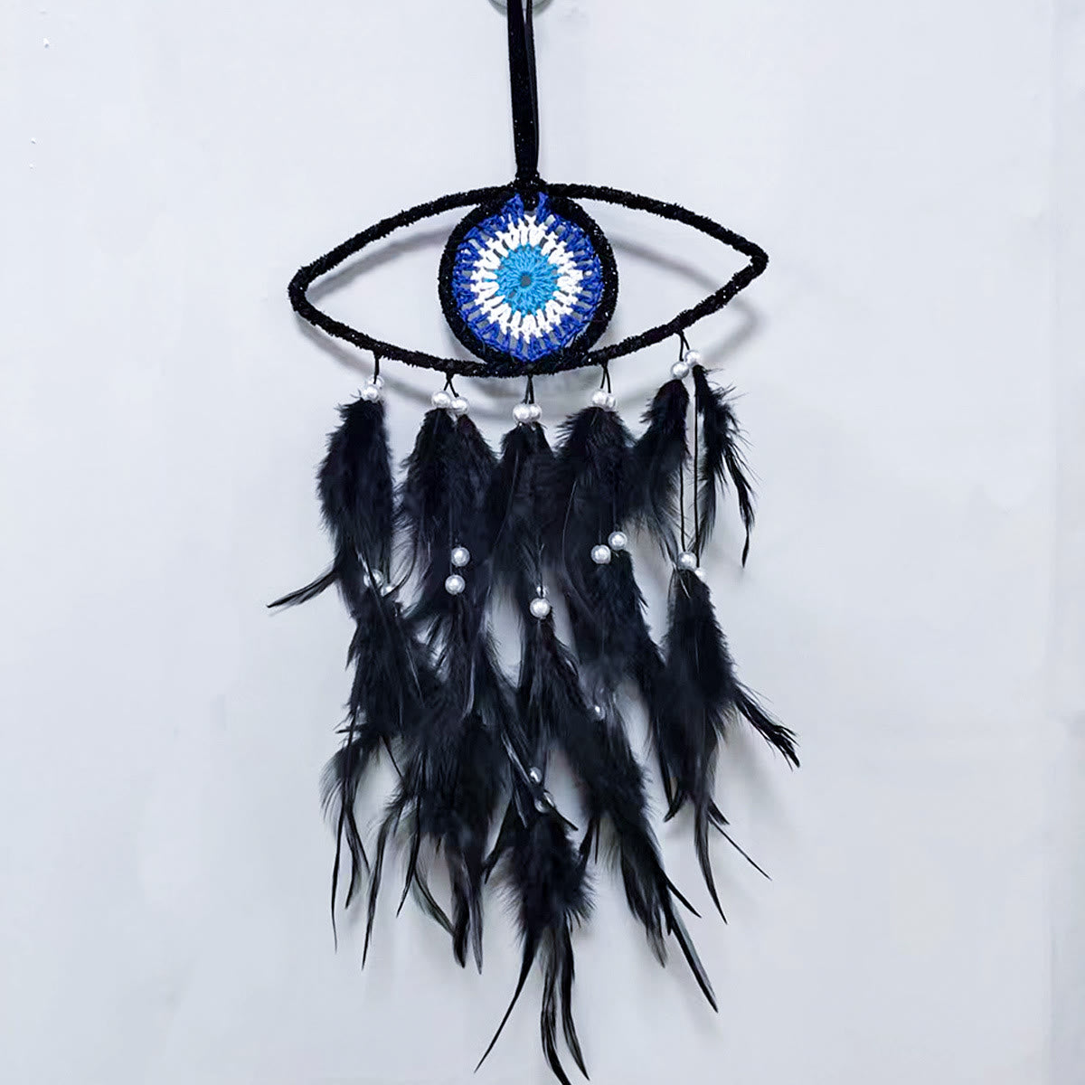 Olivenorma Blue Evil Eye Feather Dream Catcher