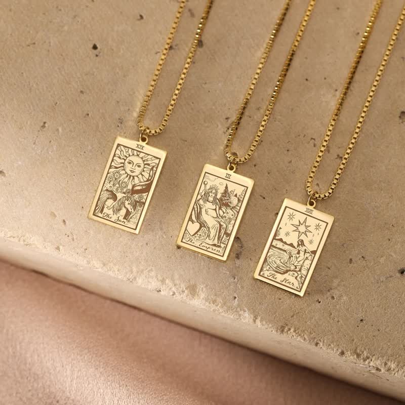 Olivenorma Dainty Tarot Card Spiritual Necklace