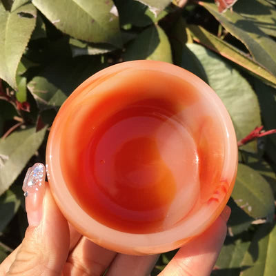 Olivenorma Carnelian Bowl Energy Crystal Decoration