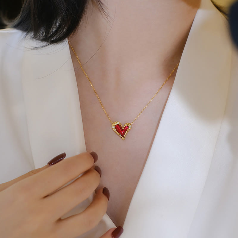 Olivenorma "Preference"-Creative Irregular Heart Necklace