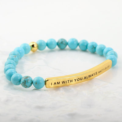 Olivenorma I AM WITH YOU ALWAYS Engraving Bracelet