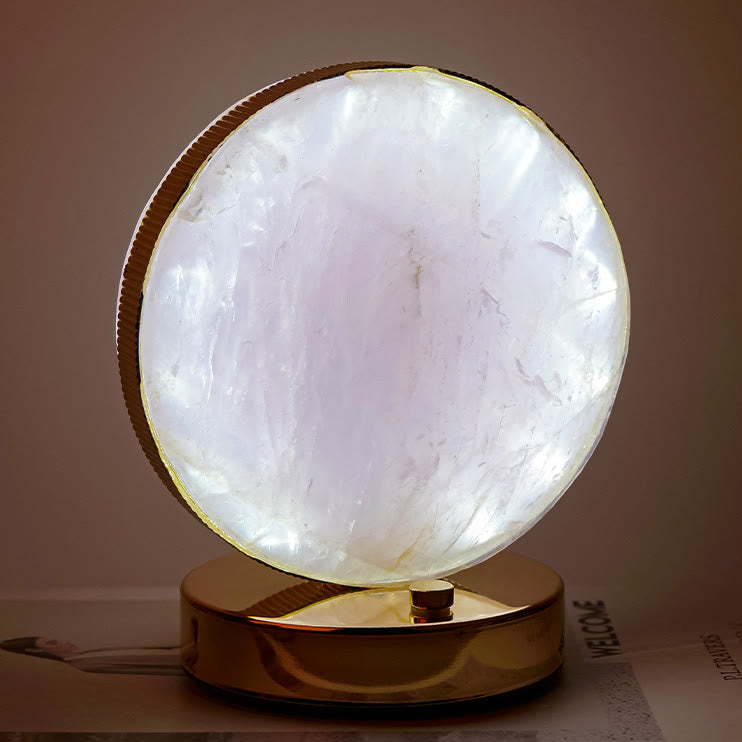 Olivenorma Natural Crystal Stone Table Night Lamp Gemstone Decoration