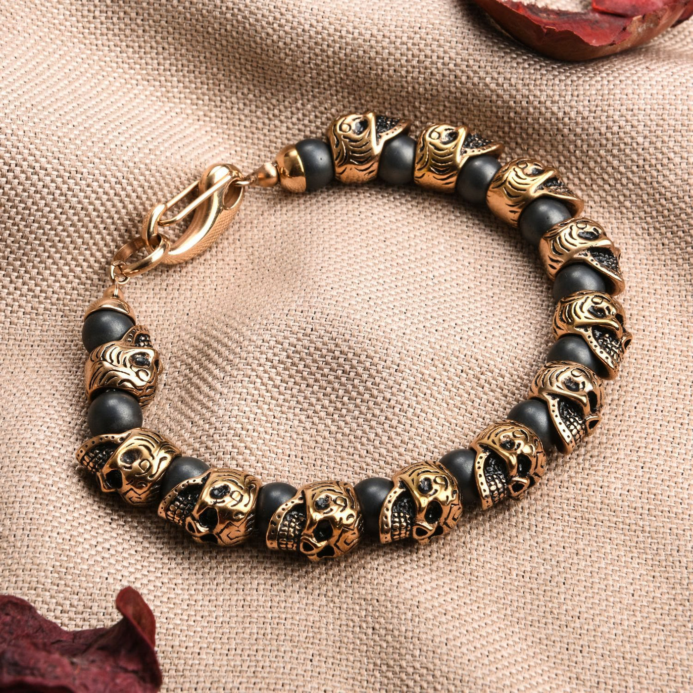 Olivenorma Natural Tiger Eye Handmade 925 Sterling Silver Bracelet