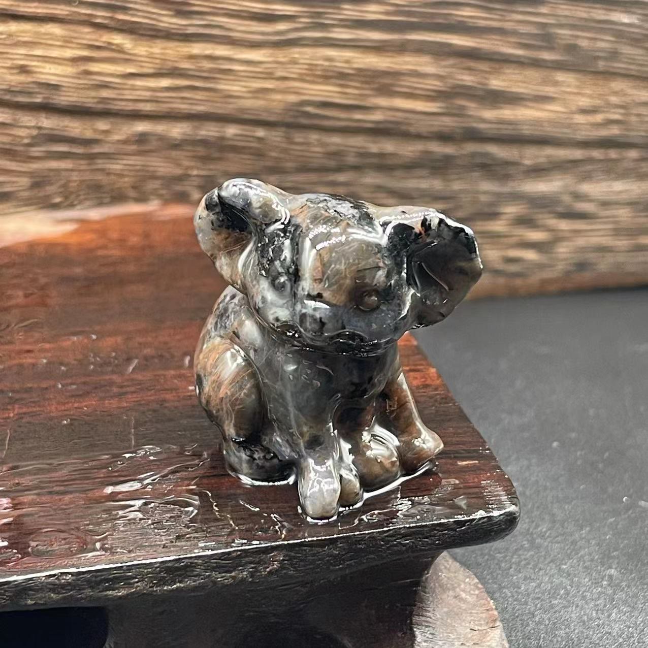 Olivenorma 1.2 Inches Carved Cute Koala Figurine Gemstone Decoration