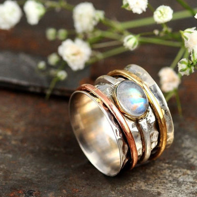 Olivenorma Moonstone Luck Ring