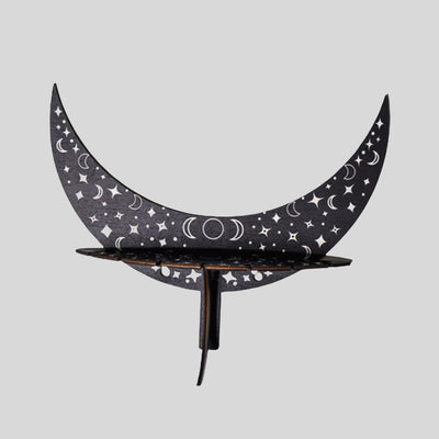 Olivenorma Crescent Wooden Witch Crystal Shelves Shelf - image 2