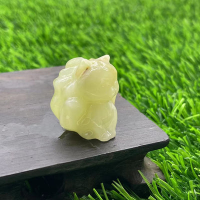 Olivenorma Natural Stone 3cm Nine Tailed Fox Gemstone Decoration - Afghanistan Jade - image 44