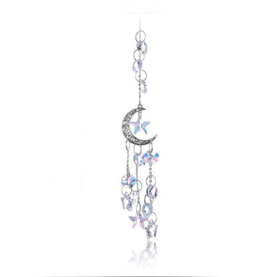 Olivenorma Moon Prism Crystal Suncatcher Wind Chime