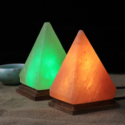 Olivenorma Fascinating Pyramid Himalayan Pink Salt Lamp