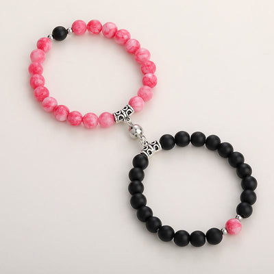 Olivenorma 2pcs Magnet Attract Couple Bracelet Set