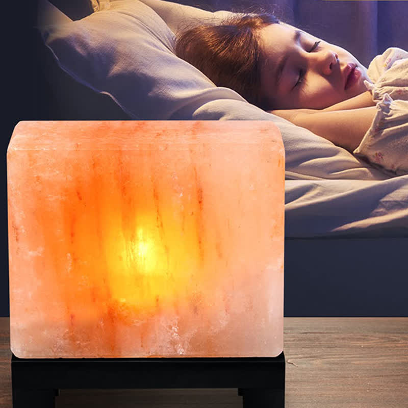 Olivenorma Square Shape Himalayan Pink Salt Lamp