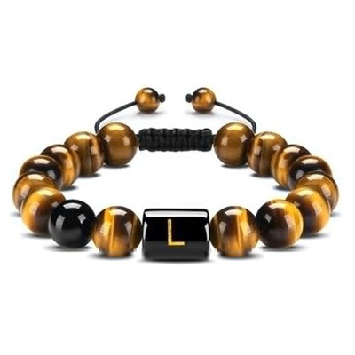 Tiger Eye Letter Protection Bracelet