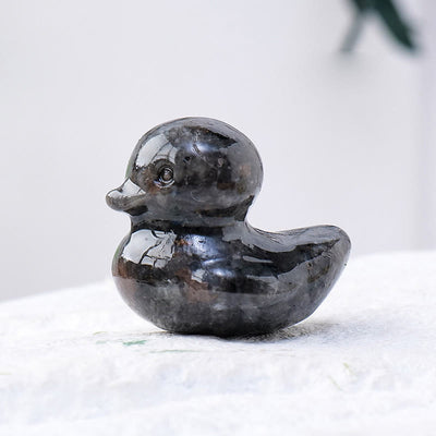 Olivenorma 1.2Inch Quartz Crystal Duck Carving Gemstone Decoration - Yooperlite - image 8