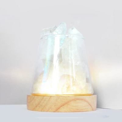 Four Seasons -  Essential Oil Diffuser Crystal Aromatherapy Lamp - Clear Crystal - Mint - image 8