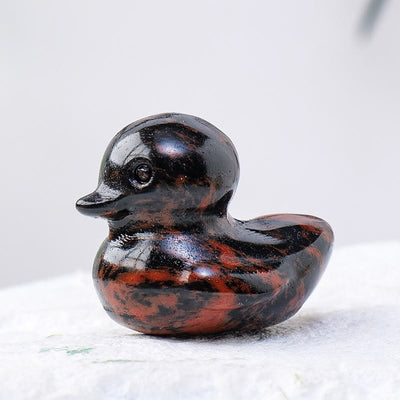 Olivenorma 1.2Inch Quartz Crystal Duck Carving Gemstone Decoration - Mahogany Obsidian - image 15