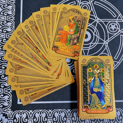 Olivenorma Bronzing Golden Sun Classic Tarot Cards