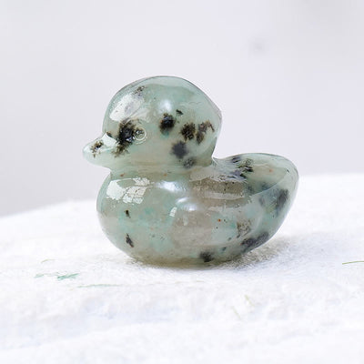 Olivenorma 1.2Inch Quartz Crystal Duck Carving Gemstone Decoration