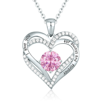 Olivenorma "I Love You Always and Forever" – Forever Love Birthstone Heart Necklace - image 21