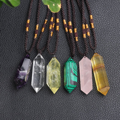 Olivenorma Natural Crystal Amethyst Healing Necklace - image 27