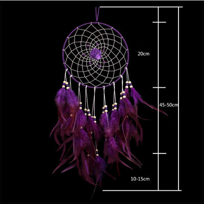 Olivenorma Large Purple Creative Style Rose Dream Catcher