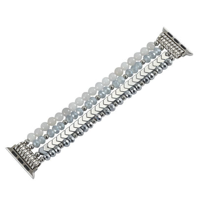 Olivenorma Alloy Arrow Crystal Beaded Watch Strap Bracelet