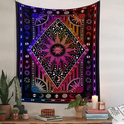 Olivenorma Sun Rays Moon Bohemia Tapestry