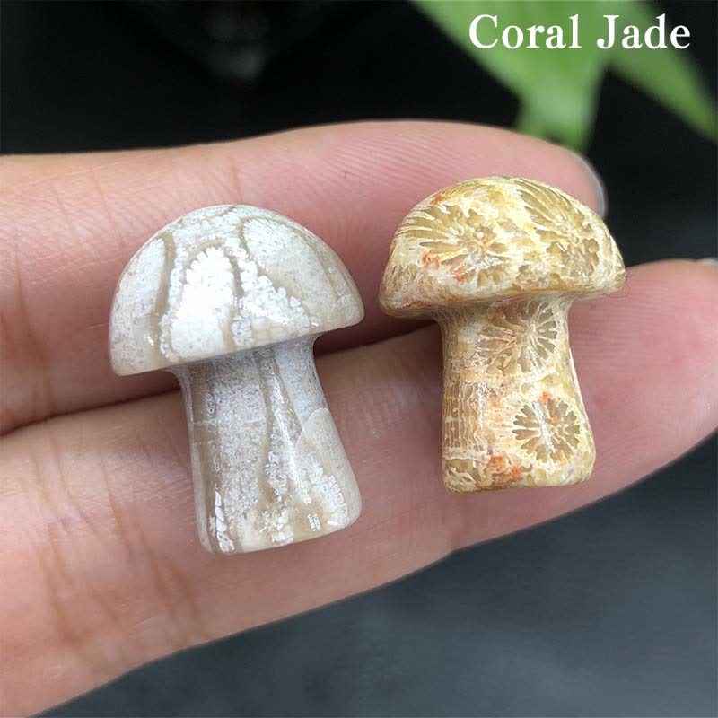 Olivenorma Natural Crystal Mini Mushroom Decoration  - image 23