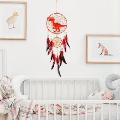 Olivenorma Dinosaur For Kids Feather Dream Catcher