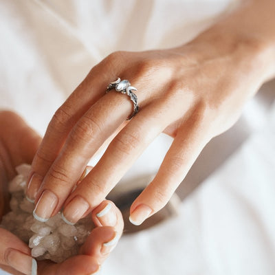 Olivenorma Moonstone Moon Light Ring