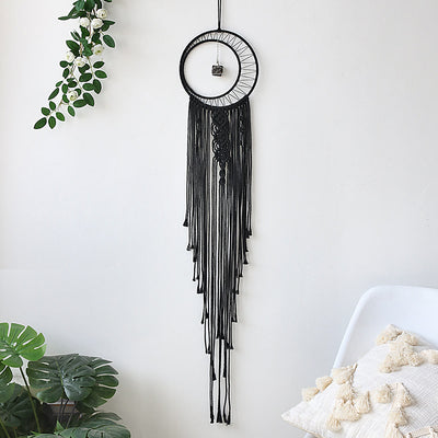 Olivenorma Evil Eye Woven Triangle Tassel Dream Catcher