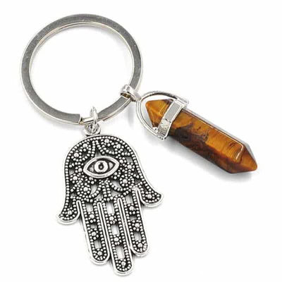 Olivenorma Inspiring Hamsa Hand Crystal Keychain